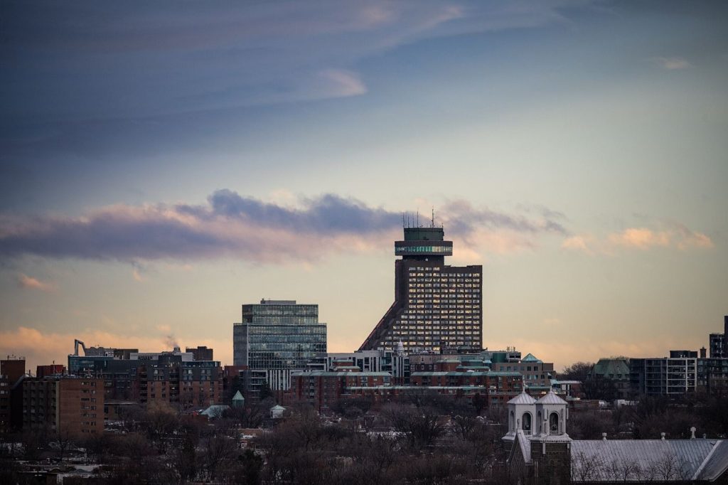 Geothermal District Heating Wins Converts in Cold Cities A city skyline in winter